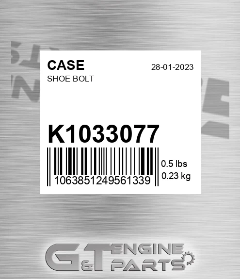 K1033077 Shoe Bolt
