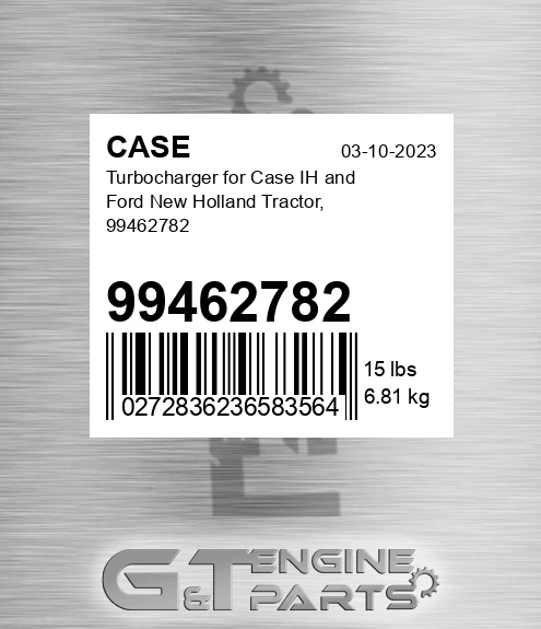 99462782 Turbocharger For Ih And Ford New Holland Tractor,