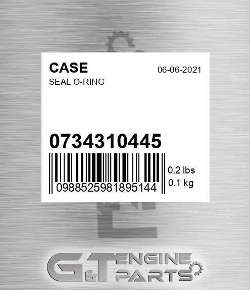 0734310445 Seal O-ring