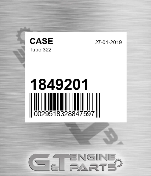 1849201 CASE Tube 322