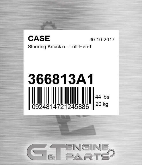 366813A1 Steering Knuckle - Left Hand