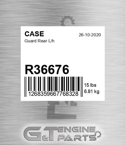 R36676 Guard Rear L/h