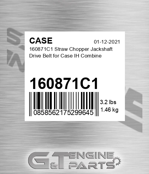 160871C1 CASE Straw Chopper Jackshaft Drive Belt For Case Ih Combine