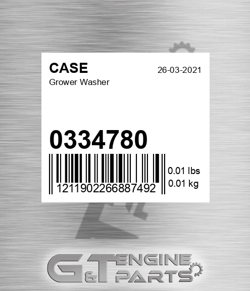 0334780 Grower Washer