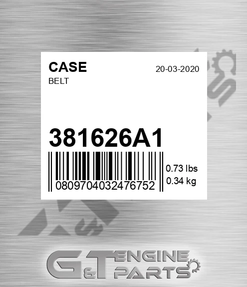 381626A1 Belt for CASE