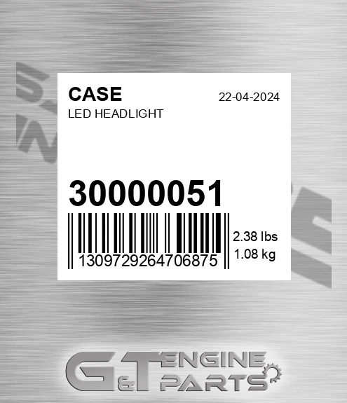 30000051 Led Headlight for CASE