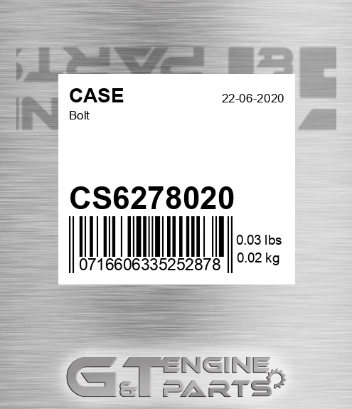 CS6278020 Bolt