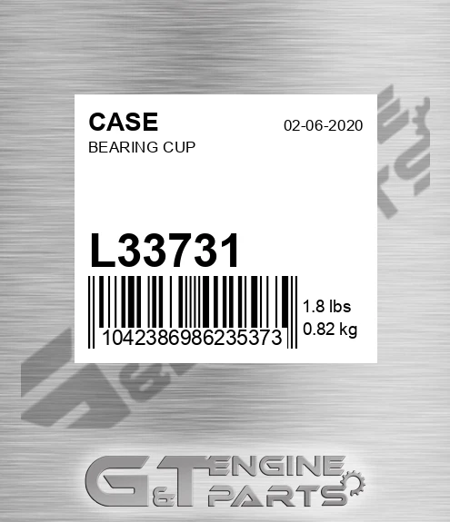 L33731 CASE Bearing Cup