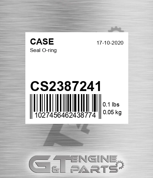 CS2387241 CASE Seal O-ring