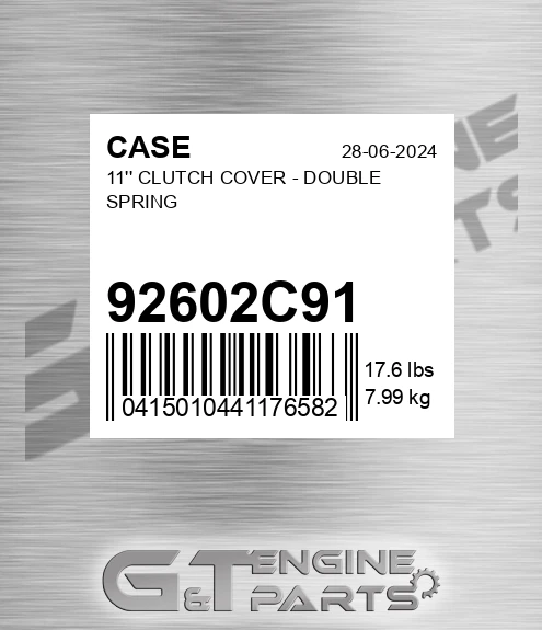 92602C91 11'' Clutch Cover - Double Spring