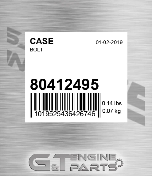 80412495 CASE Bolt