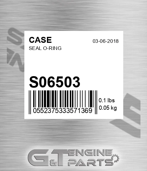 S06503 CASE Seal O-ring
