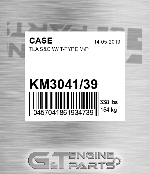 KM3041/39 Tla S&g W/ T-type M/p
