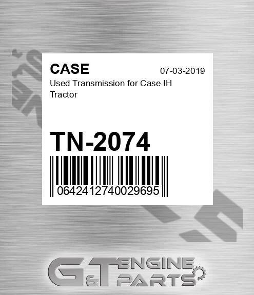 TN-2074 Used Transmission For Ih Tractor