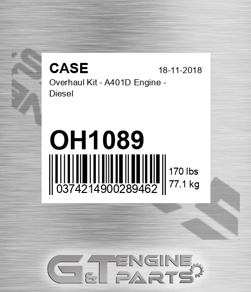 OH1089 Overhaul Kit - A401d Engine - Diesel