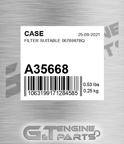 A35668 Filter Suitable 0676987bq