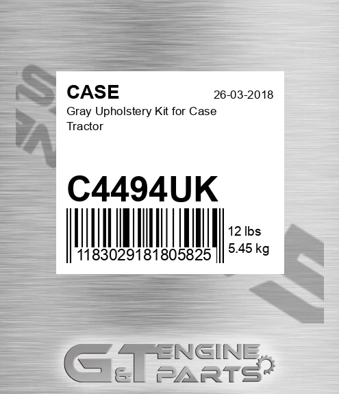C4494UK Gray Upholstery Kit For Tractor