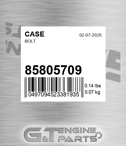 85805709 Bolt