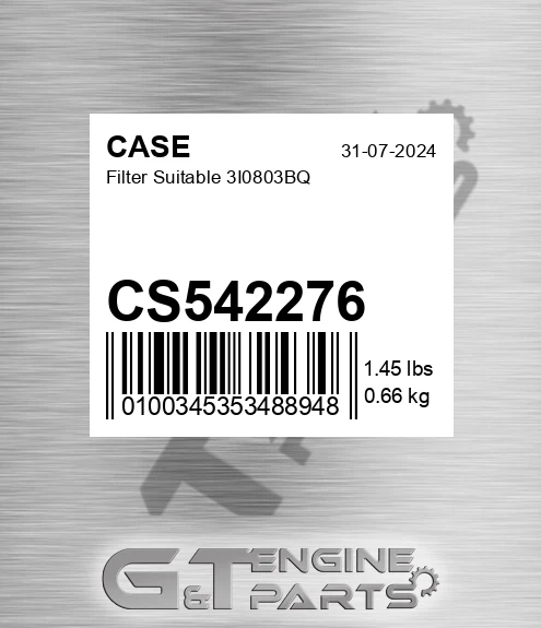 CS542276 CASE Filter Suitable 3i0803bq
