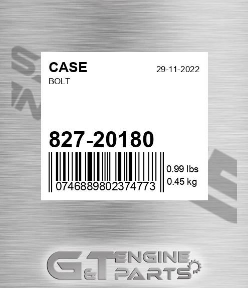 827-20180 Bolt
