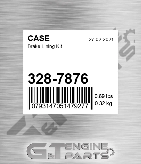 328-7876 CASE Brake Lining Kit
