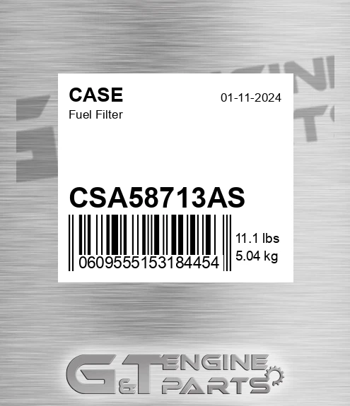 CSA58713AS Fuel Filter for CASE