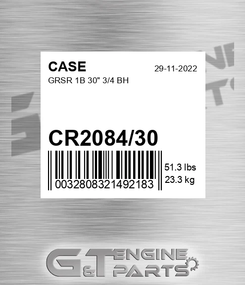 CR2084/30 Grsr 1b 30" 3/4 Bh