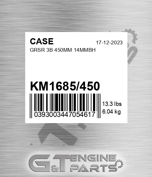 KM1685/450 Grsr 3b 450mm 14mmbh