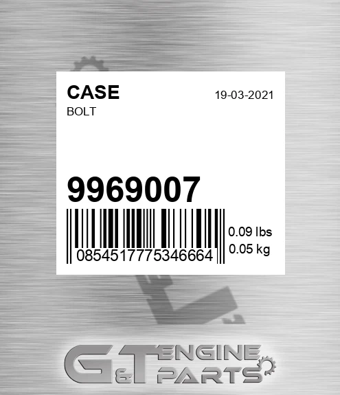 9969007 Bolt