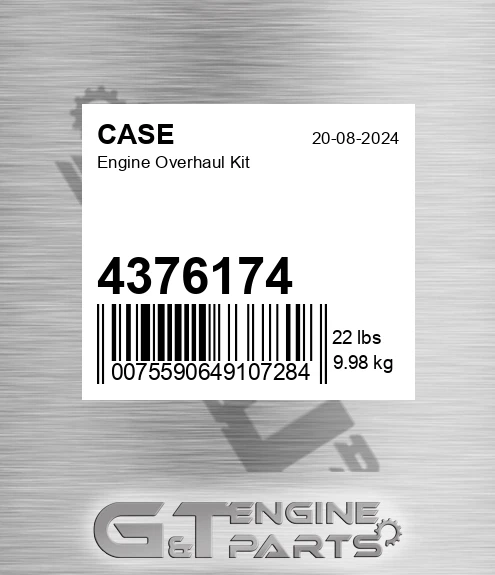 4376174 CASE Engine Overhaul Kit