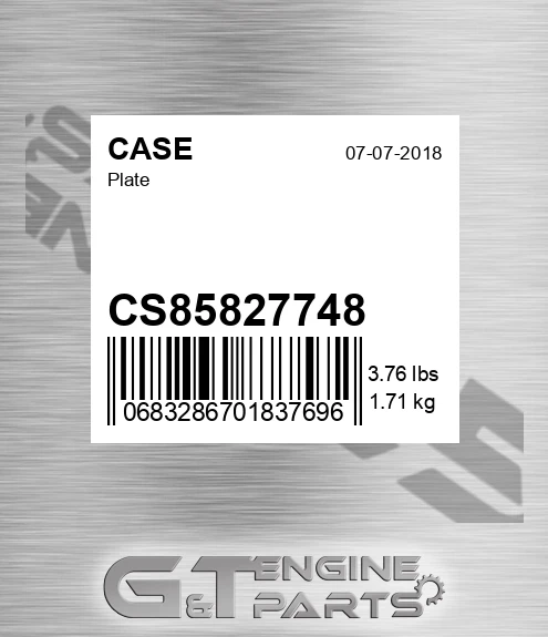 CS85827748 Plate