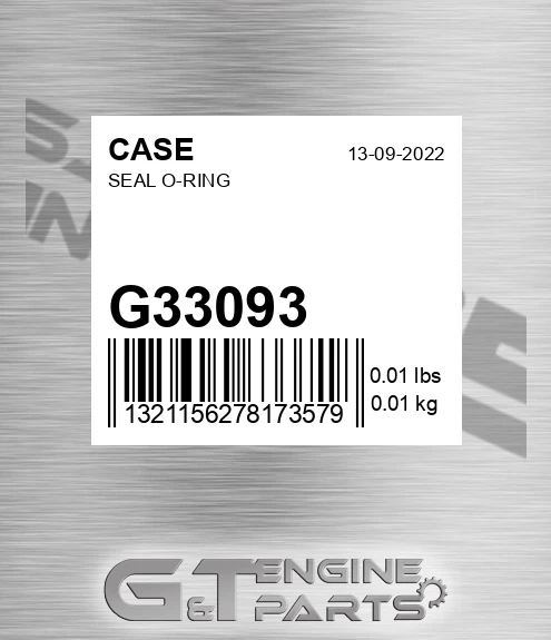 G33093 Seal O-ring