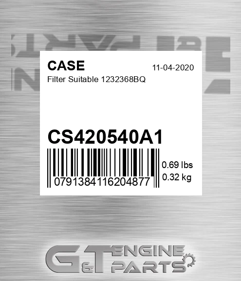 CS420540A1 Filter Suitable 1232368bq