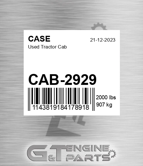 CAB-2929 Used Tractor Cab
