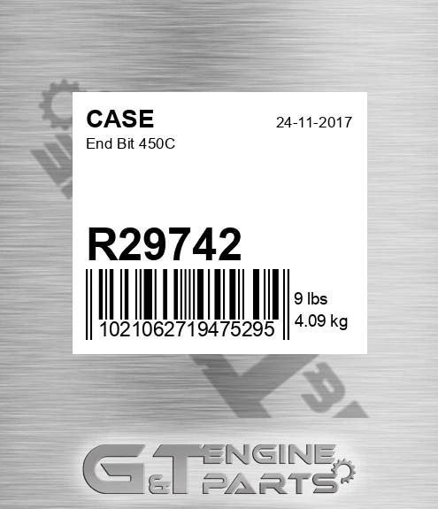 R29742 End Bit 450c