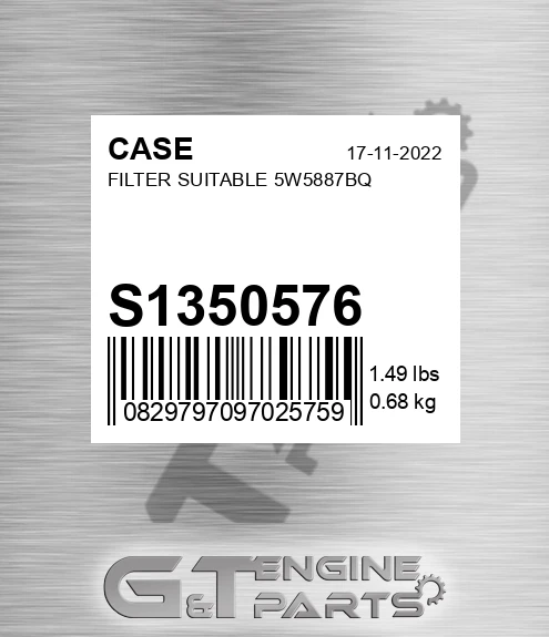 S1350576 Filter Suitable 5w5887bq