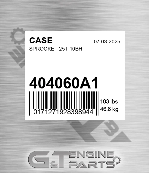 404060A1 Sprocket 25t-10bh