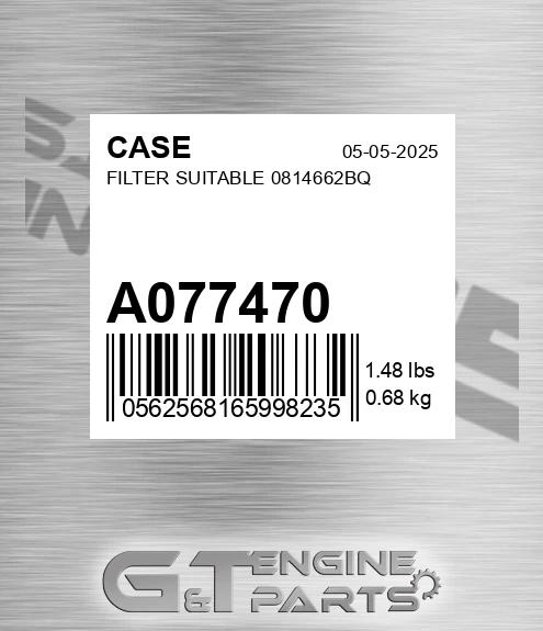 A077470 CASE Filter Suitable 0814662bq