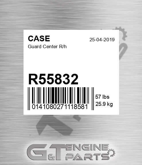R55832 Guard Center R/h