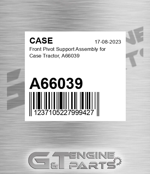 A66039 CASE Front Pivot Support Assembly For Case Tractor,