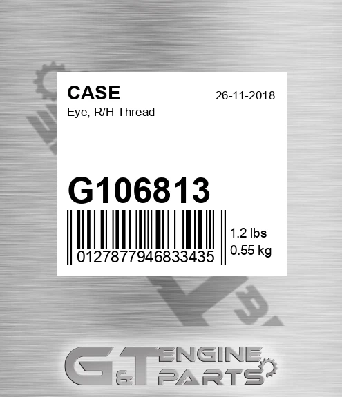 G106813 Eye, R/h Thread