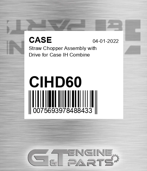 CIHD60 Straw Chopper Assembly With Drive For Ih Combine