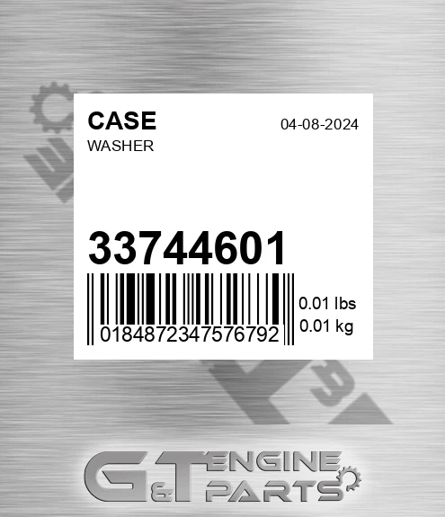33744601 CASE Washer