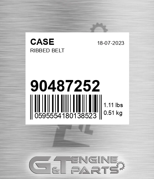 90487252 Ribbed Belt
