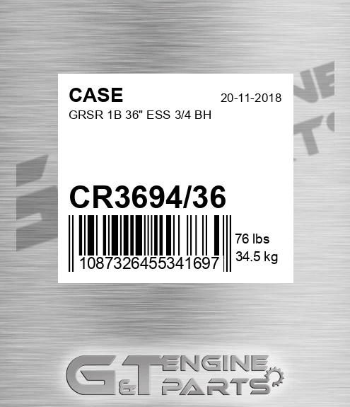 CR3694/36 Grsr 1b 36" Ess 3/4 Bh