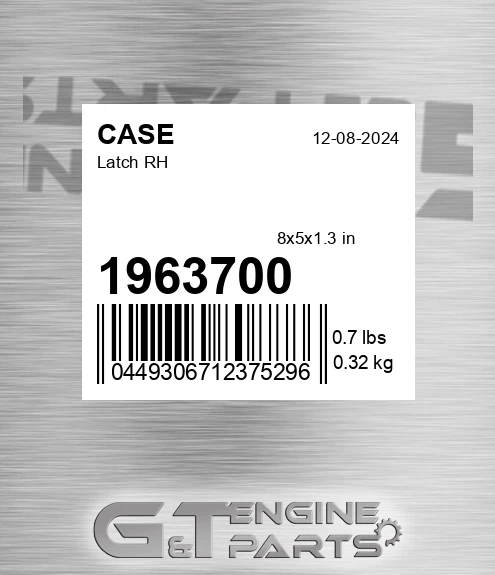 1963700 CASE Latch Rh
