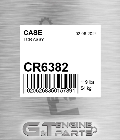CR6382 CASE Tcr Assy