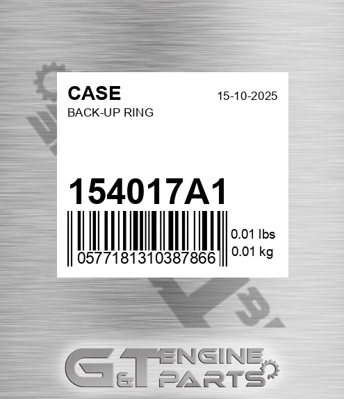154017A1 CASE Back-up Ring