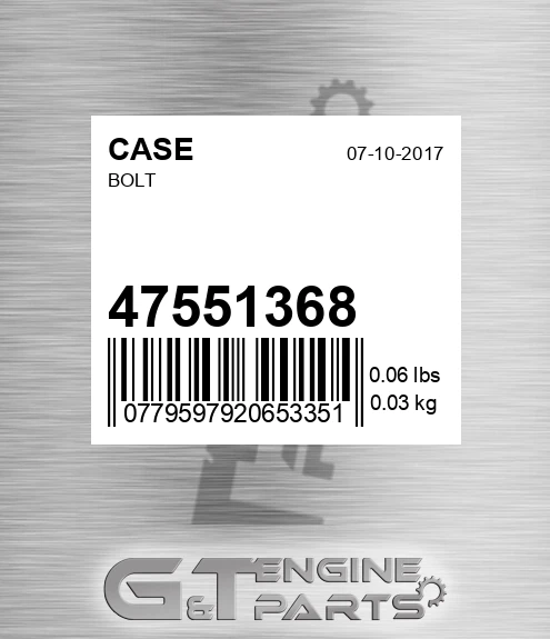 47551368 Bolt