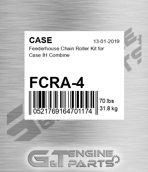 FCRA-4 Feederhouse Chain Roller Kit For Ih Combine